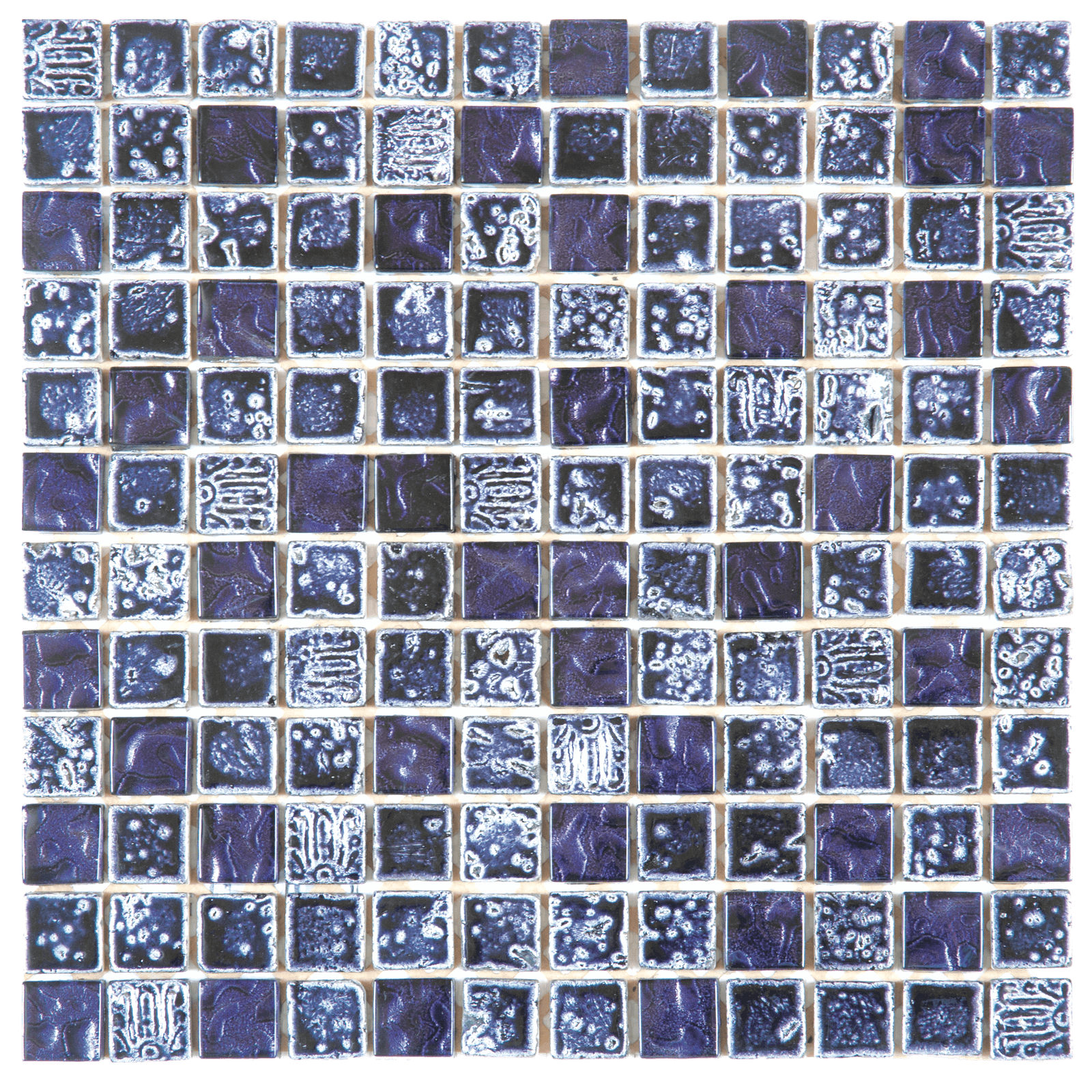 DCP069 - Purple Marble & Glass Mosaic 12"x12"